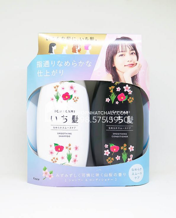 Sét dầu gội xả Ichikami 480ml nhật bản