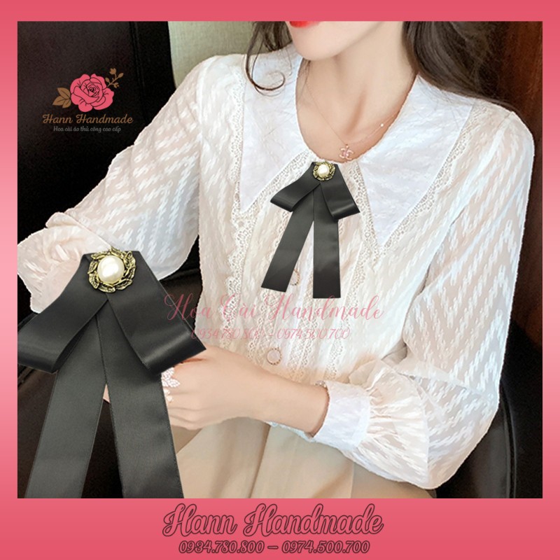 Nơ Cài Áo Cao Cấp Cài Áo Các Loại [HANN HANDMADE - Hoa cài áo, phụ kiện thời trang sỉ]