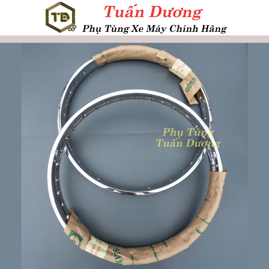 Niềng SIAM GOSSI , Vành Dream Thái Gắn Xe Dream, Wave Thái Việt ( Giá Bán Lẻ Từng Bộ Và Full Vành Kèm Nan )