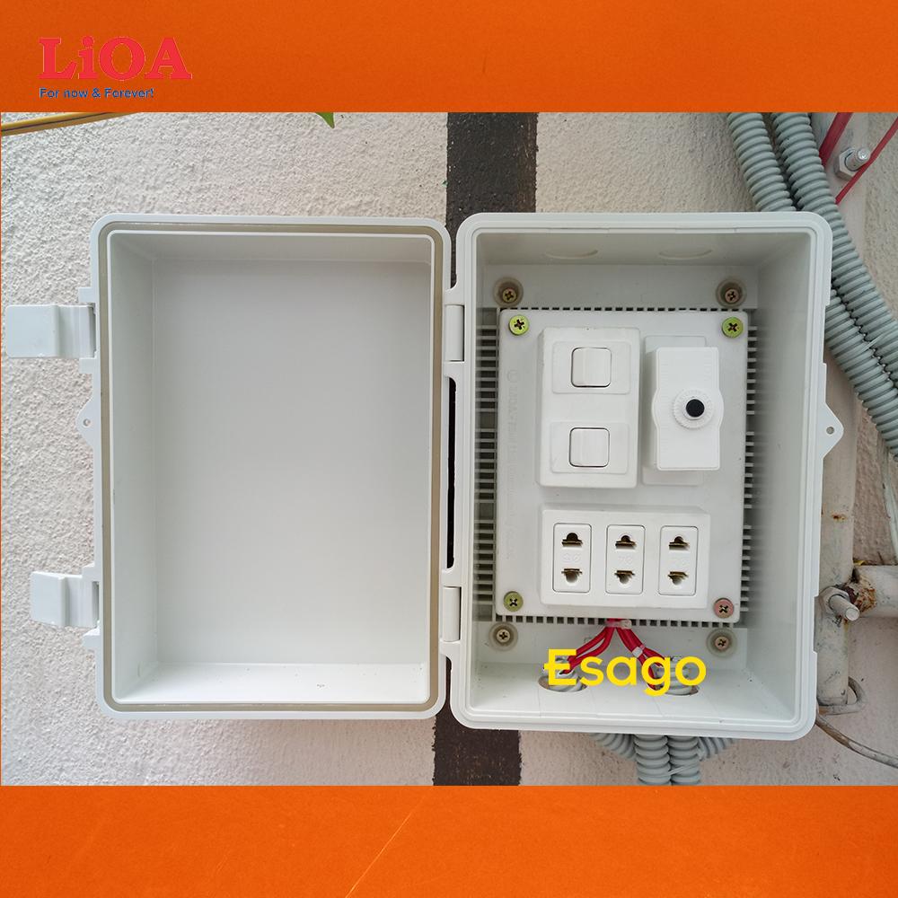 Combo tủ điện trong nhà và ngoài trời LiOA - Loại có 2 công tắc - LVJLCB2C