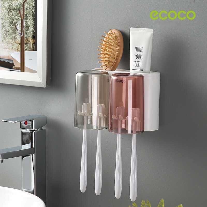 Giá Treo bàn Chải Kèm 2 Cốc Ecoco 1924