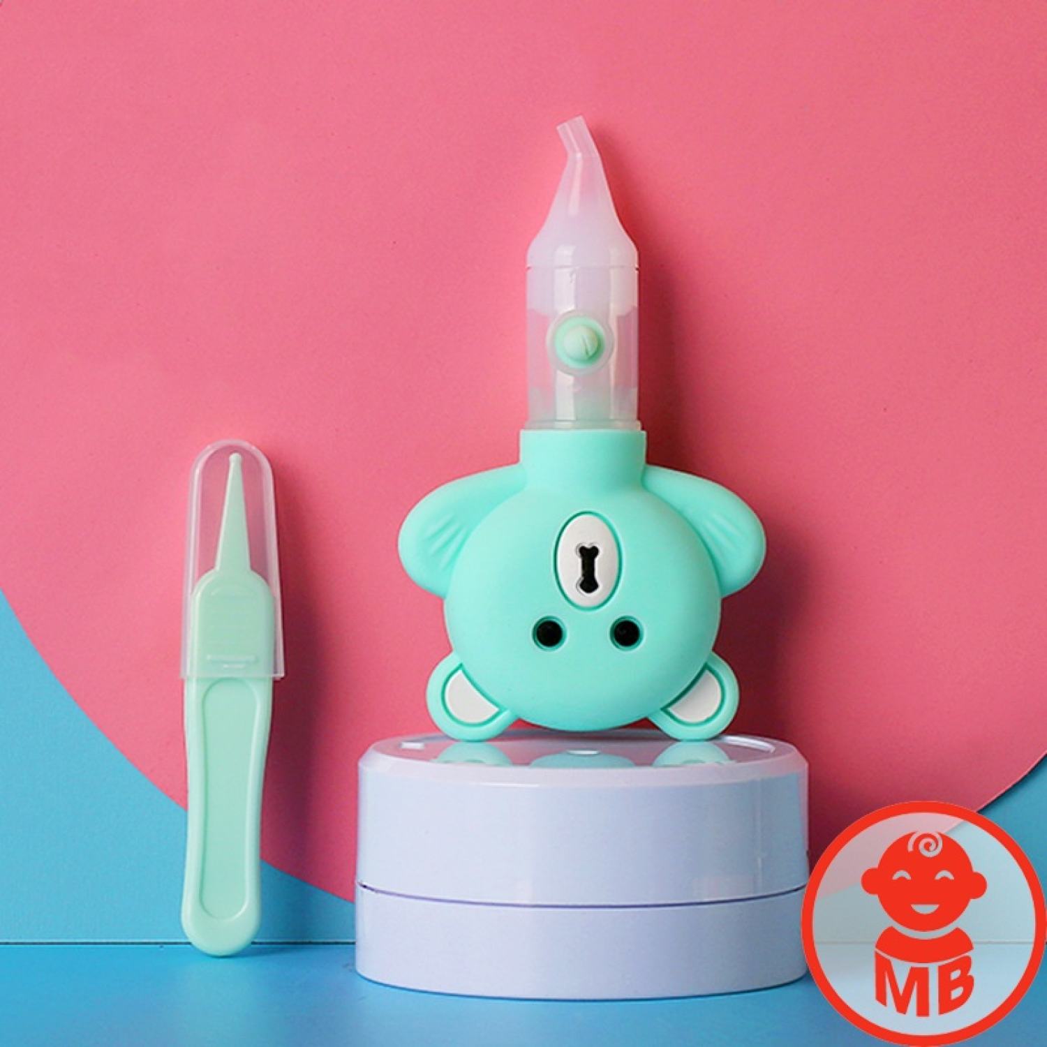 Hút mũi gấu kèm nhíp gắp rỉ mũi cho bé