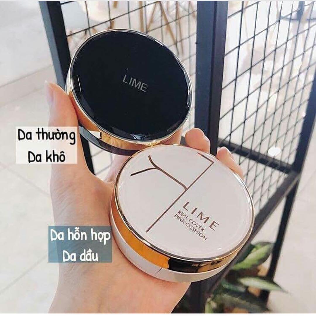 Phấn Nước Cho Da Khô Lime Xanh V Collagen Ample Cushion Hàn Quốc