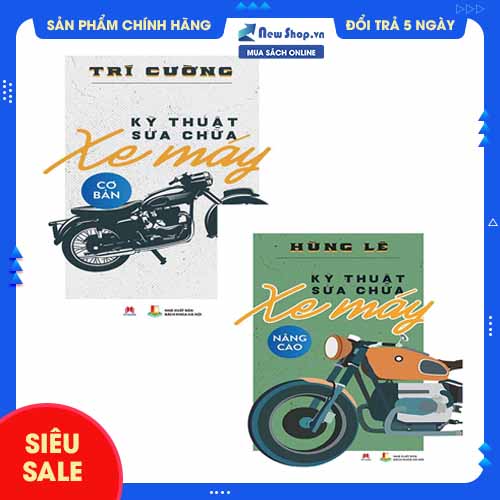 Sách - combo sách sửa chữa xe máy từ cơ bản đến nâng cao - hh - newshop