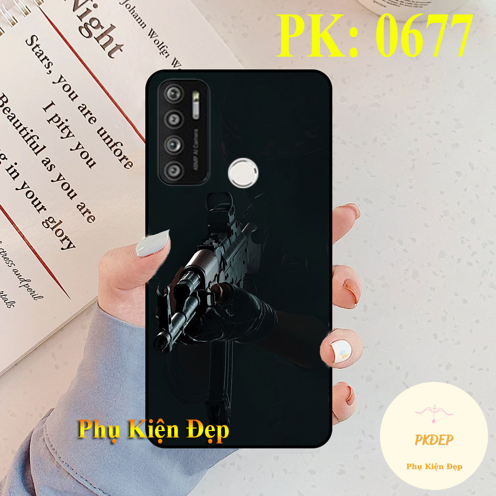 [HCM]Ốp lưng Vsmart Live 4 dẻo đen in hình game pubg mobile