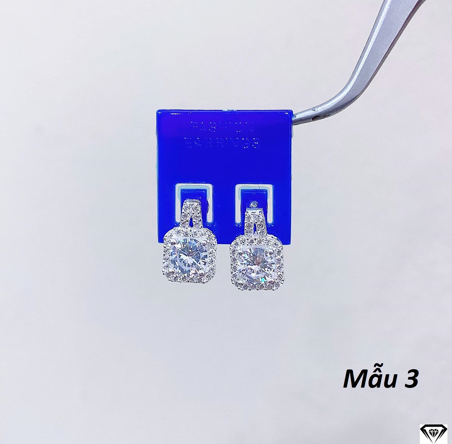 Bông tai nữ bạc ta khuyên nụ các mẫu MS06c