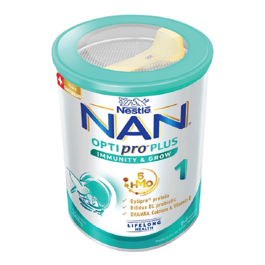 Sữa bột Nan Optipro Plus 5HMO số 1 800g (0-6 tháng) Yokids Plaza