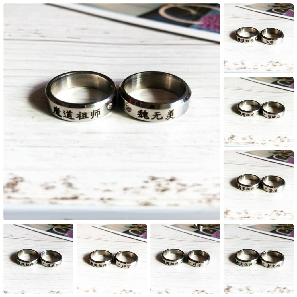 Nhẫn Ma Đạo Tổ Sư Trần Tình Lệnh titan không gỉ nhiều mẫu Lam Vong Cơ Ngụy Vô Tiện Tiêu Chiến Vương Nhất Bác