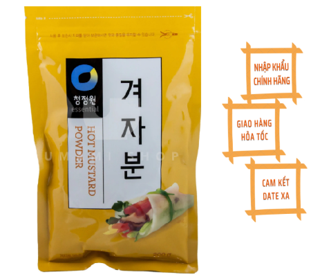 Bột Mù Tạt Vàng Daesang Hàn Quốc Gói 200G