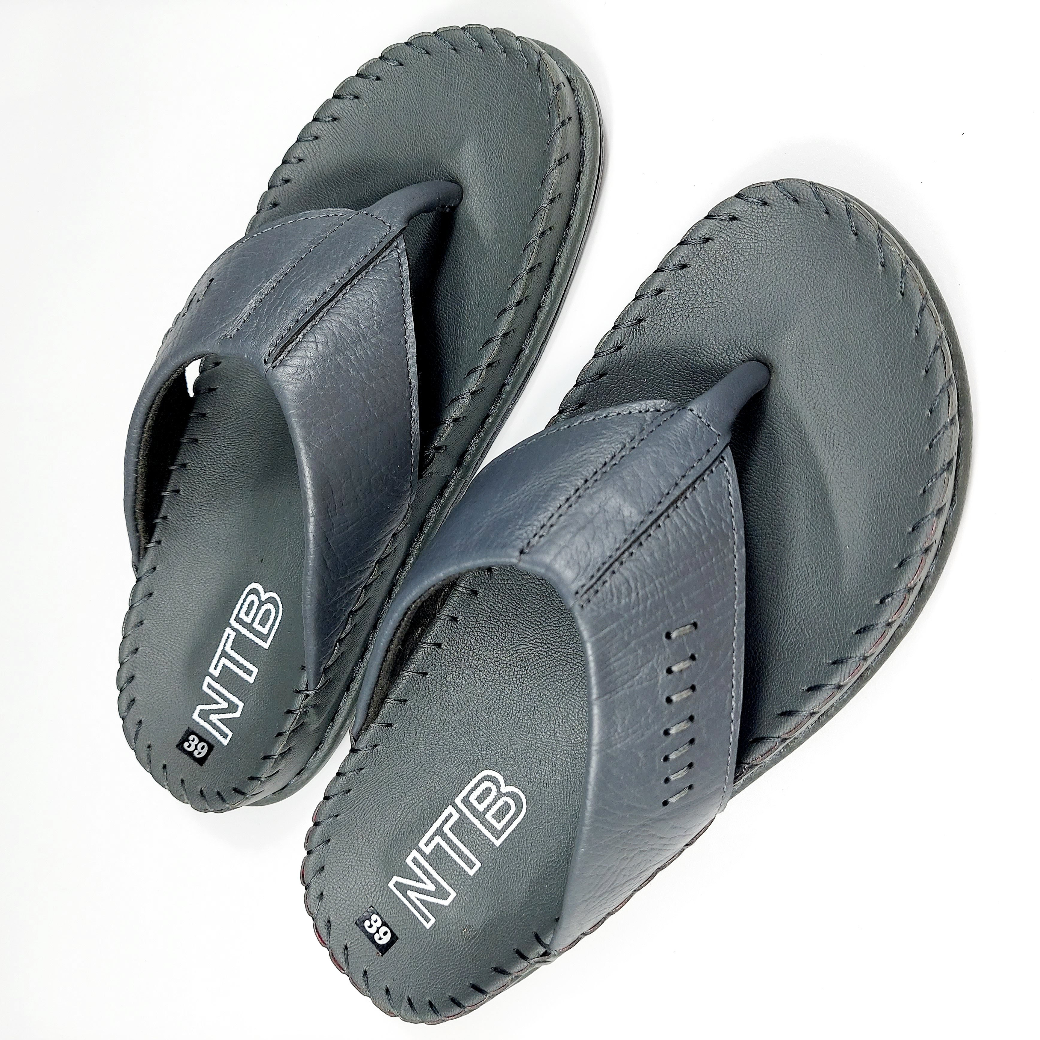 DÉP KẸP NAM DA BÒ MAY ĐẾ NTB.K7X