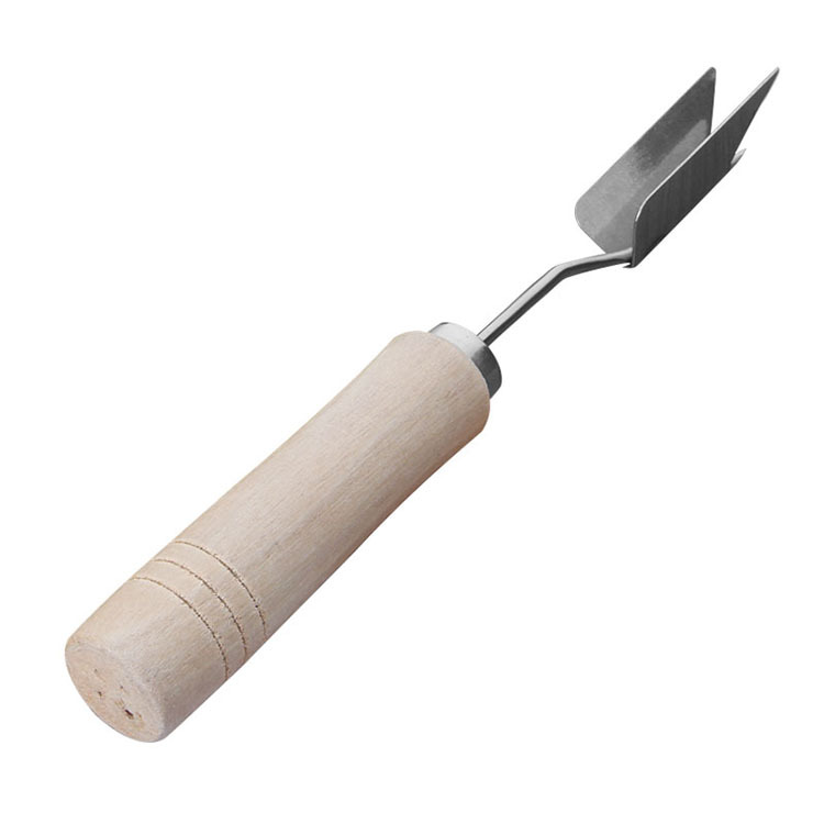 Dụng cụ gọt dứa, gọt thơm bằng thép không gỉ cán gỗ
