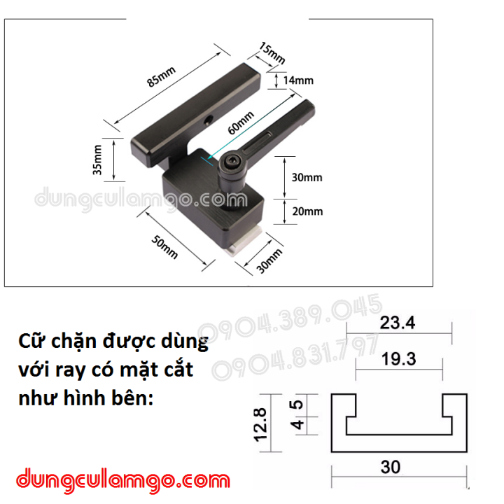 Cữ chặn giới hạn hành trình