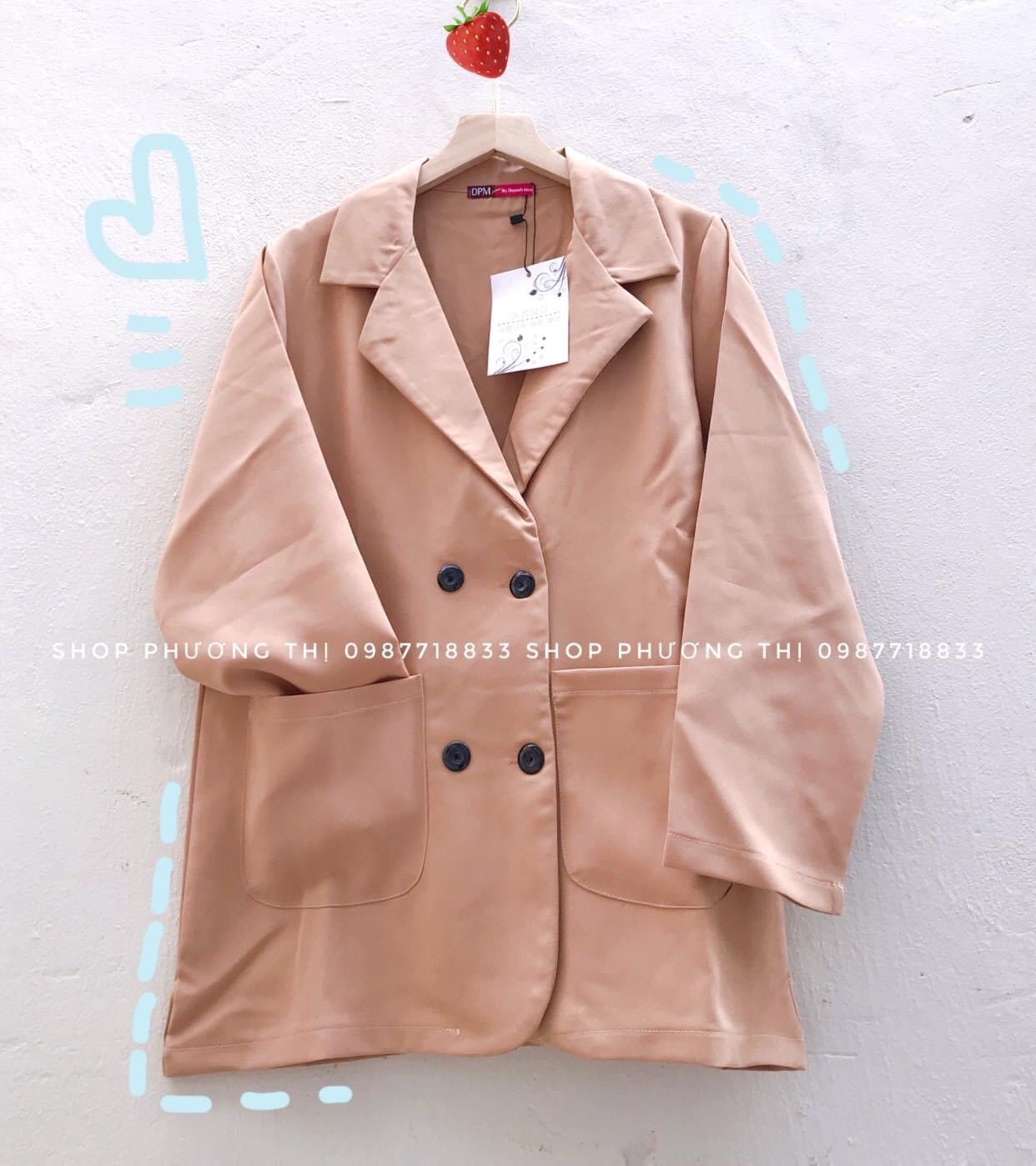 Áo blazer trơn hàn quốc 1 lớp (hình thật shop chụp/sẵn)