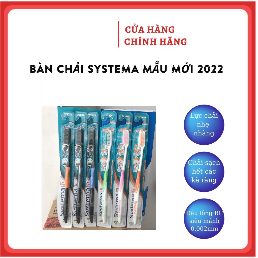 {Nhập khẩu chính hãng} Bàn Chải Đánh Răng Systema Số 1 Nhật Bản Mẫu Mới