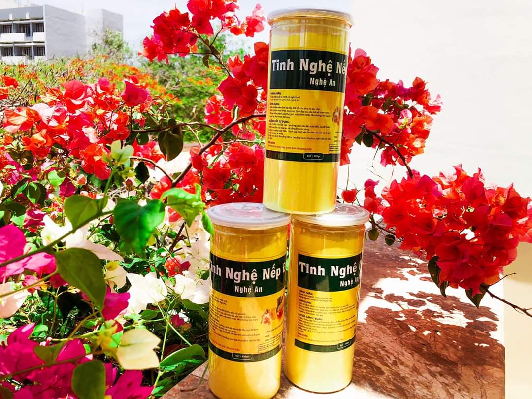Tinh bột nghệ Nếp Đỏ, ĐẸP DA, MỜ VẾT THÂM