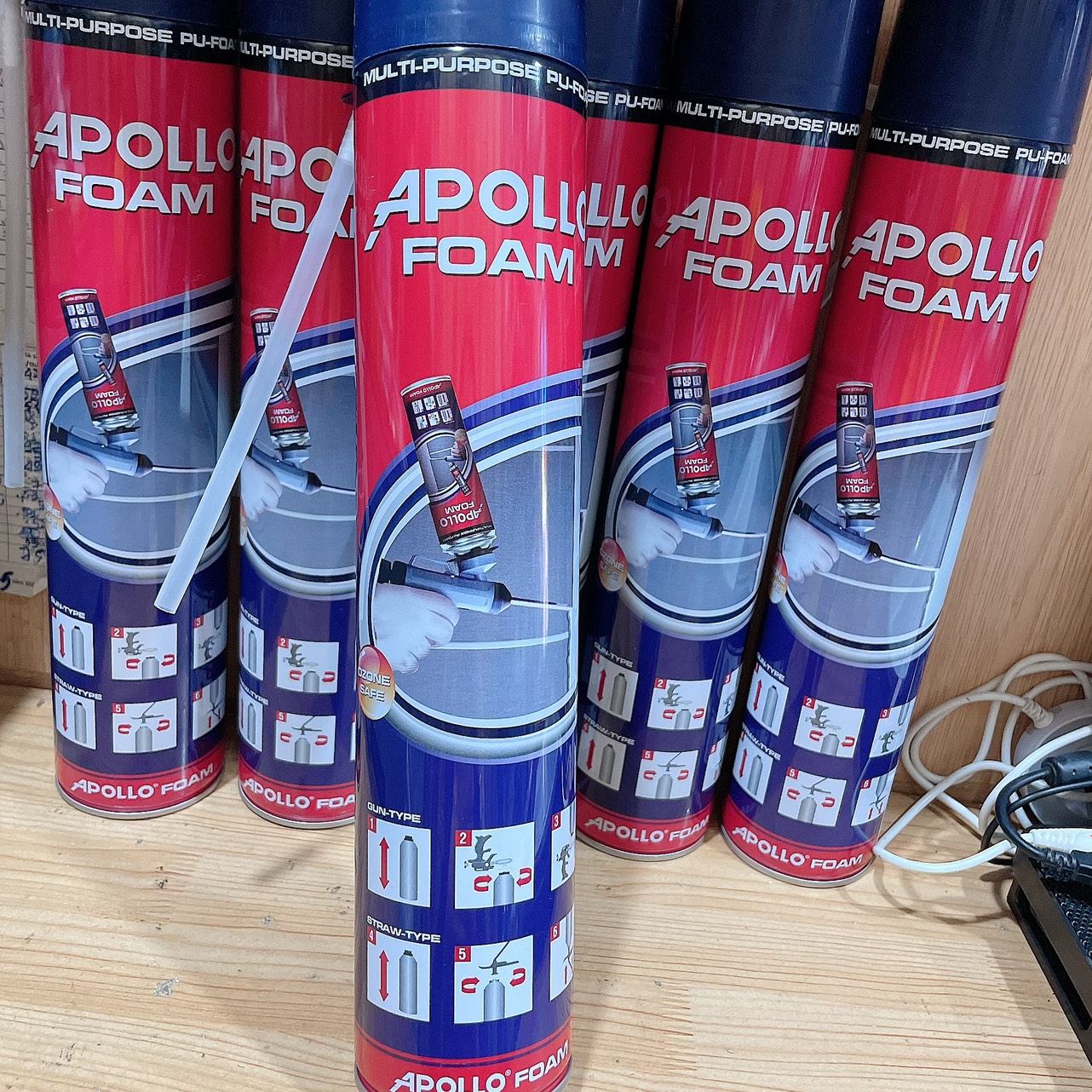 Keo Bọt Nở PU Foam Trám bít khe nứt][Hàng chính hãng Apollo]