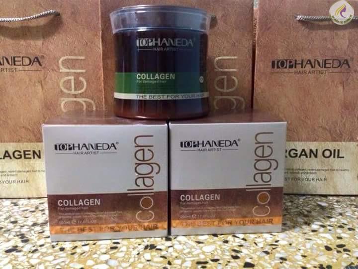 Hấp dầu phục hồi tóc Haneda Collagen 500ml