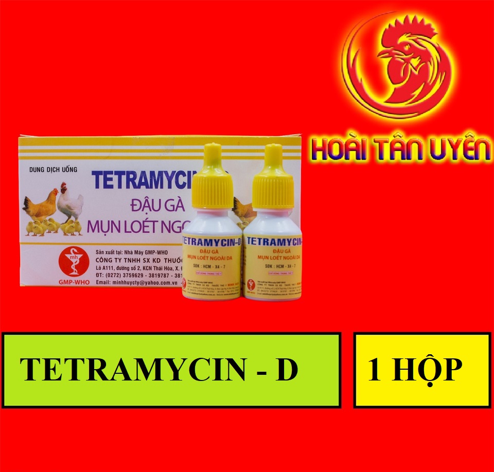 TETRAMYCIN ĐẬU GÀ 1 HỘP 10 LỌ