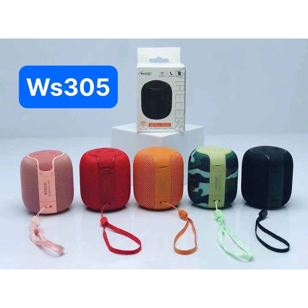 Wster WS-305 mini bluetooth speaker, full box ws305, Youthful colors