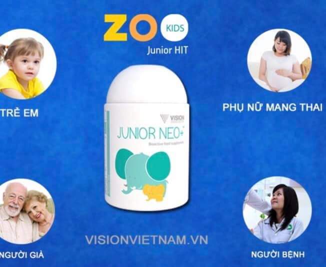 JUNIOR NEO dành cho trẻ em và mẹ bâu