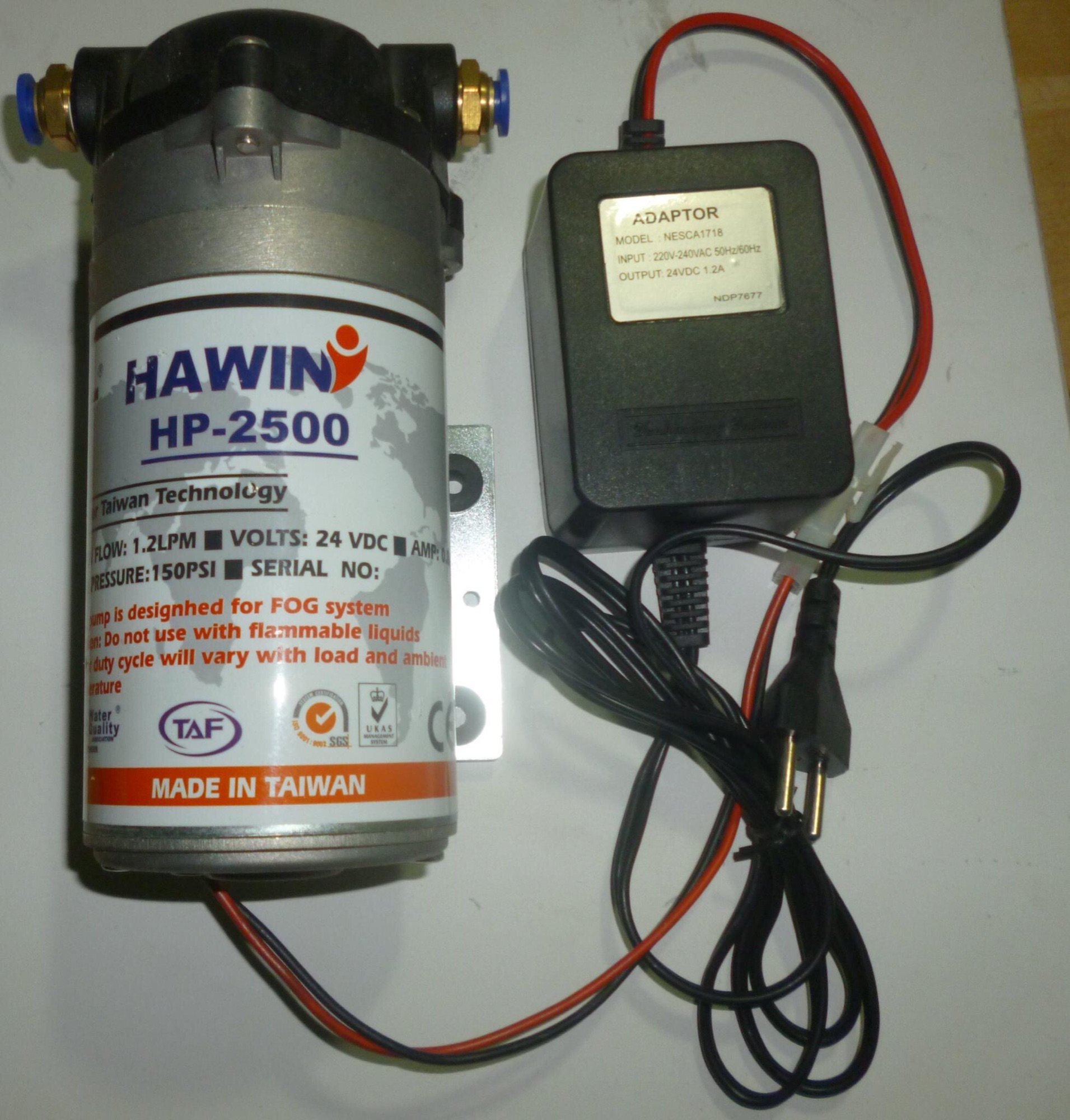Máy bơm phun sương mini 24V