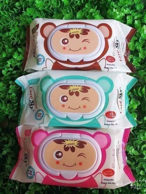 Khăn Giấy Ướt Sky 125 Tờ