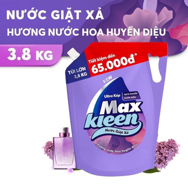 Nước giặt xả Maxkleen túi 3.8kg