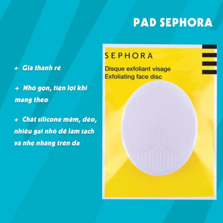 [CHÍNH HÃNG GIÁ SỈ] Miếng Rửa Mặt Pad Sephora Pháp