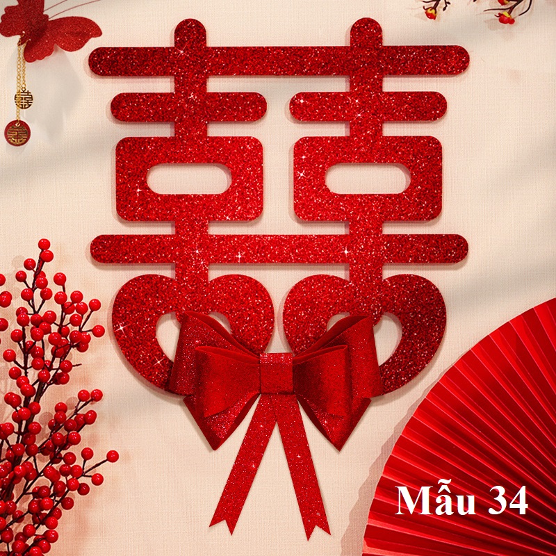 Set trang trí cửa phòng cưới