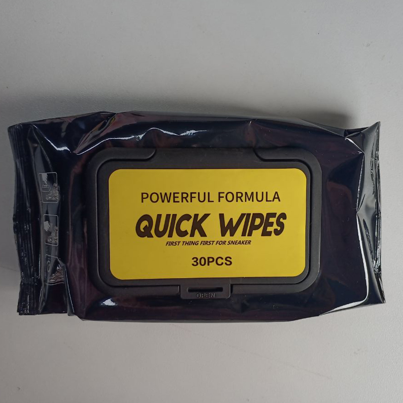 Khăn ướt không cần giặt đóng gói riêng, khăn lau giày trắng và giày da làm sạch vết bẩn và đánh bóng giày, khăn ướt