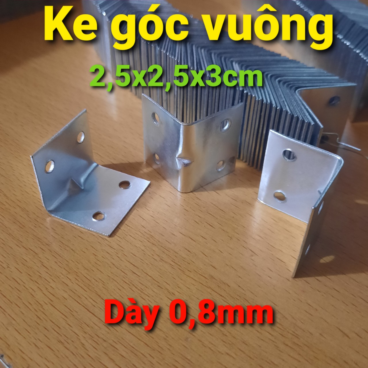 Combo 50 ke góc sắt vuông 4 lỗ thẳng