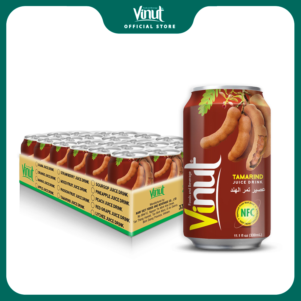 [KHAY 24 LON] Nước Ép Me Vinut 330ml