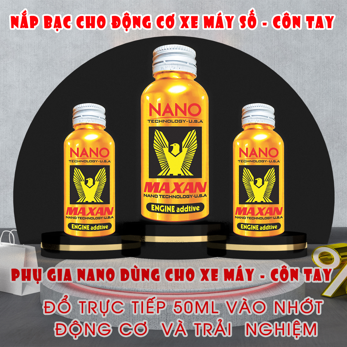 phụ gia động cơ xe máy số - côn tay - tay ga 2