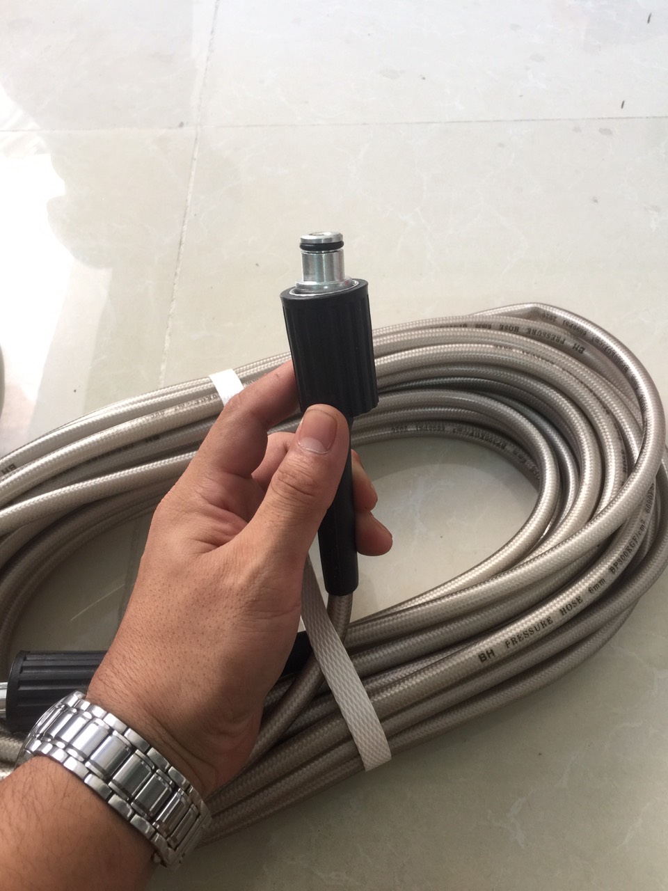 Dây Dẫn Sịt RỬa Xe 15m 2 đầu to