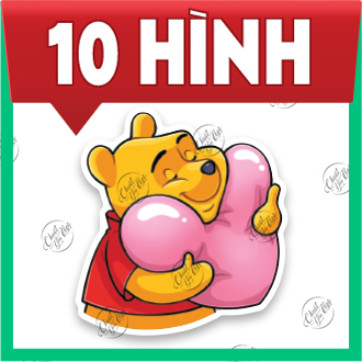 Pooh Bear 100 sticker combo cute cute waterproof phone sticker laptop sleeve helmet protective cover
