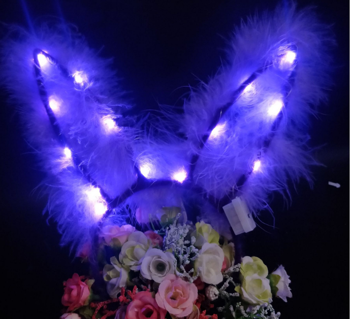 Bờm thỏ phát sáng cho bé
