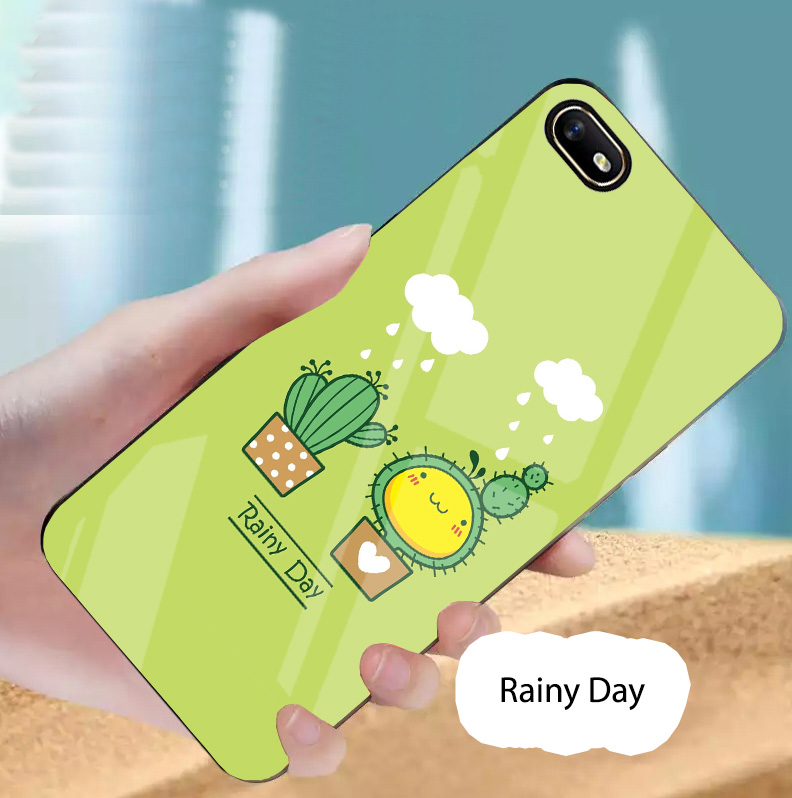 Ốp oppo a1k/realme c2 mặt kính gương bóng