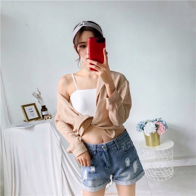 Áo bra 2 dây gân - Áo ngực học sinh