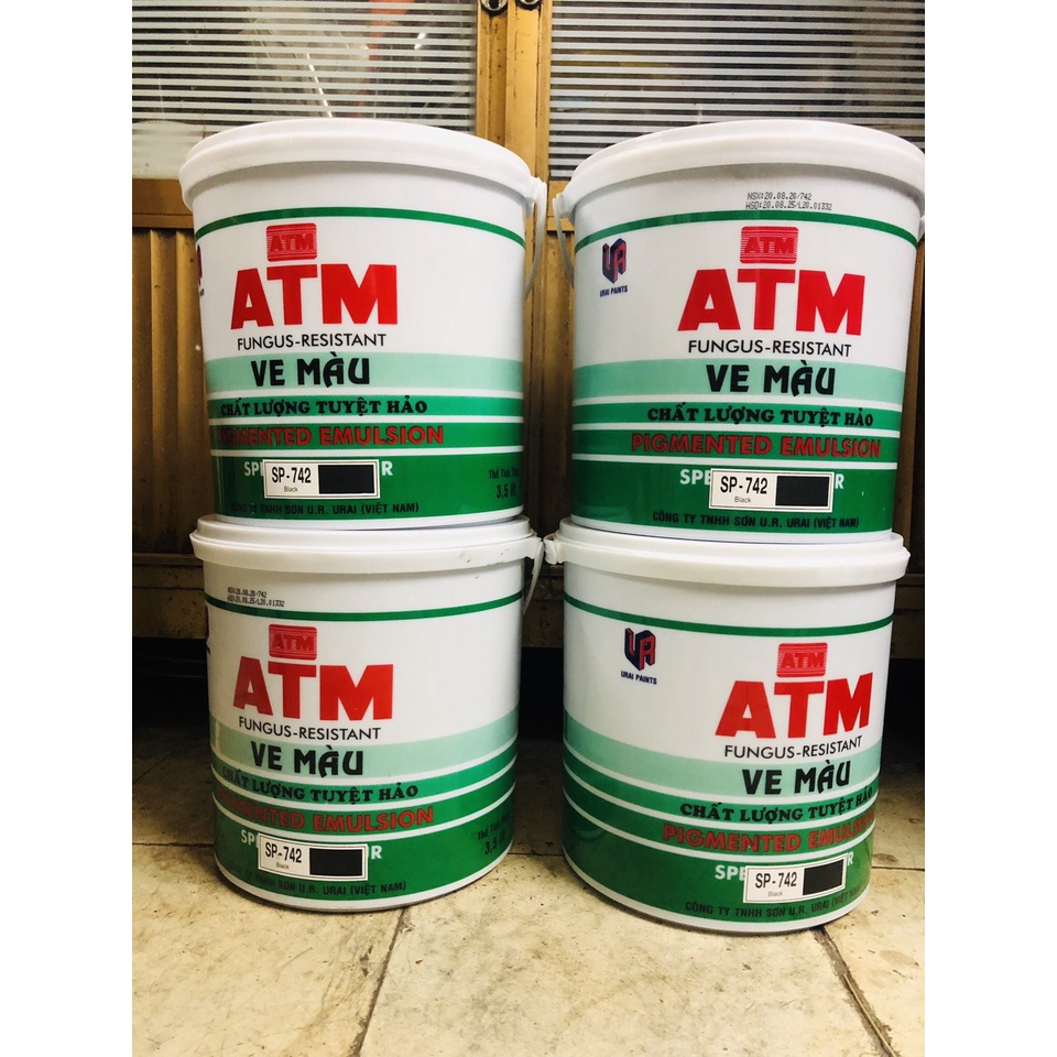 [NT] Ve ATM màu đen (3,5L) [Sơn chậu]