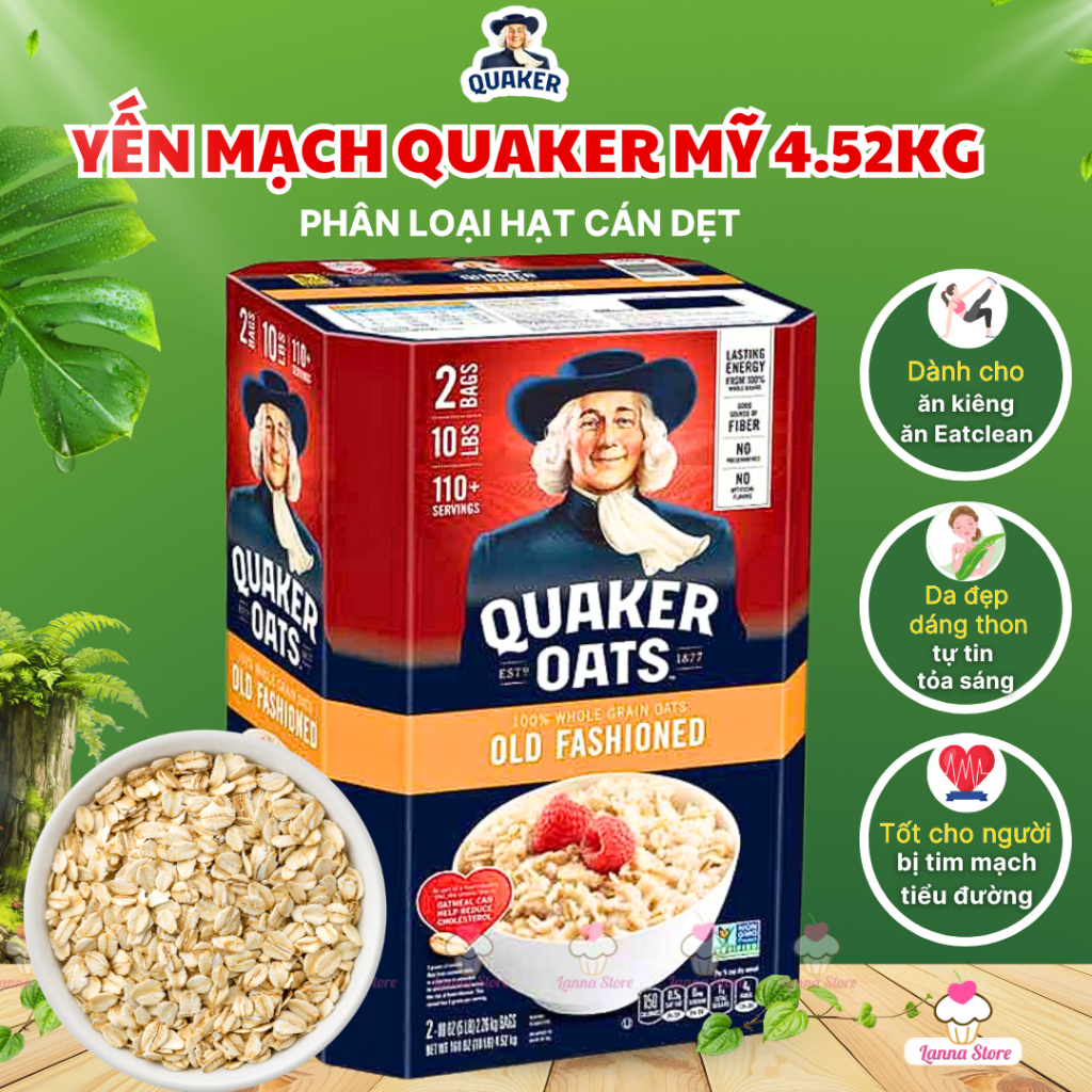 【DATE MỚI NHẤT】Yến Mạch Innovation Daily Oats Úc cán dẹt/ vỡ thùng 4.52kg ăn kiêng giảm cân, tập gym, cho bé ăn dặm