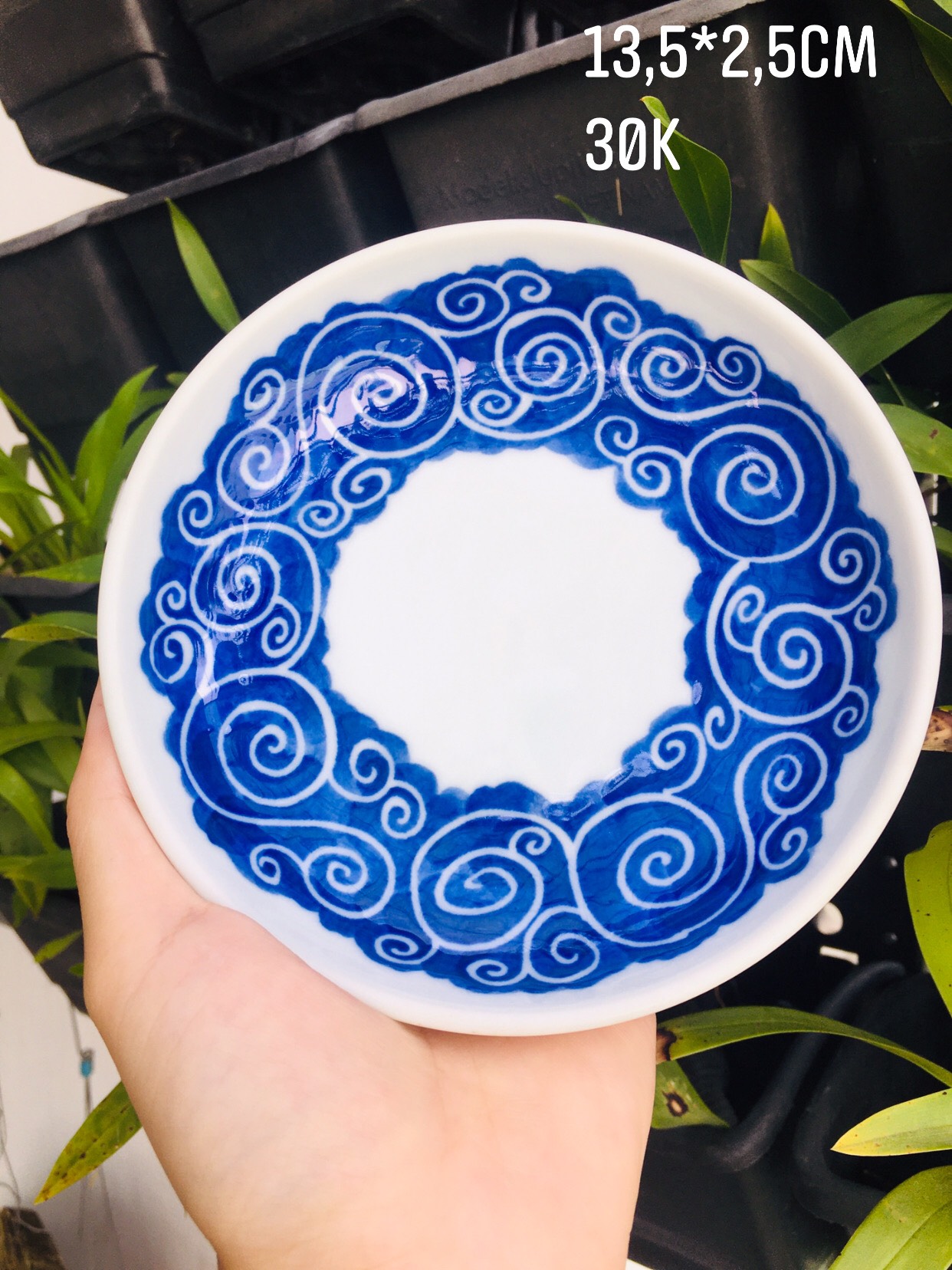 GỐM NHẬT - BỘ SƯU TẬP ĐĨA CHẤM MEN LAM CỰC ĐẸP