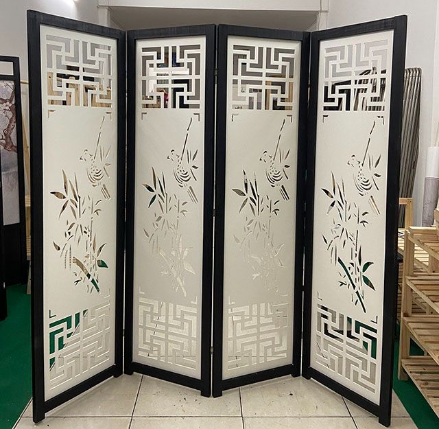 Bình phong gỗ cnc