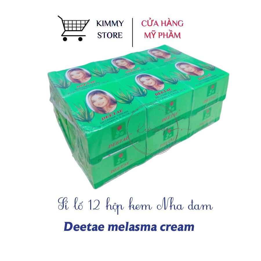 [HCM]Lẻ hộp 12 Kem nha đam Deetae Thái