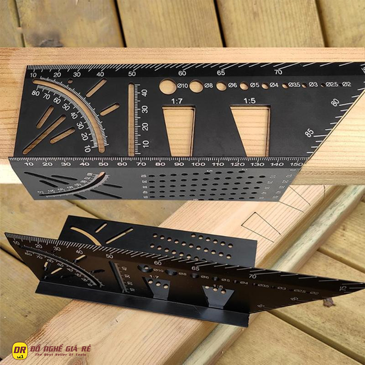Thước đo góc 45 90 độ đa năng 3D dùng lấy dấu gỗ làm đồ mộc