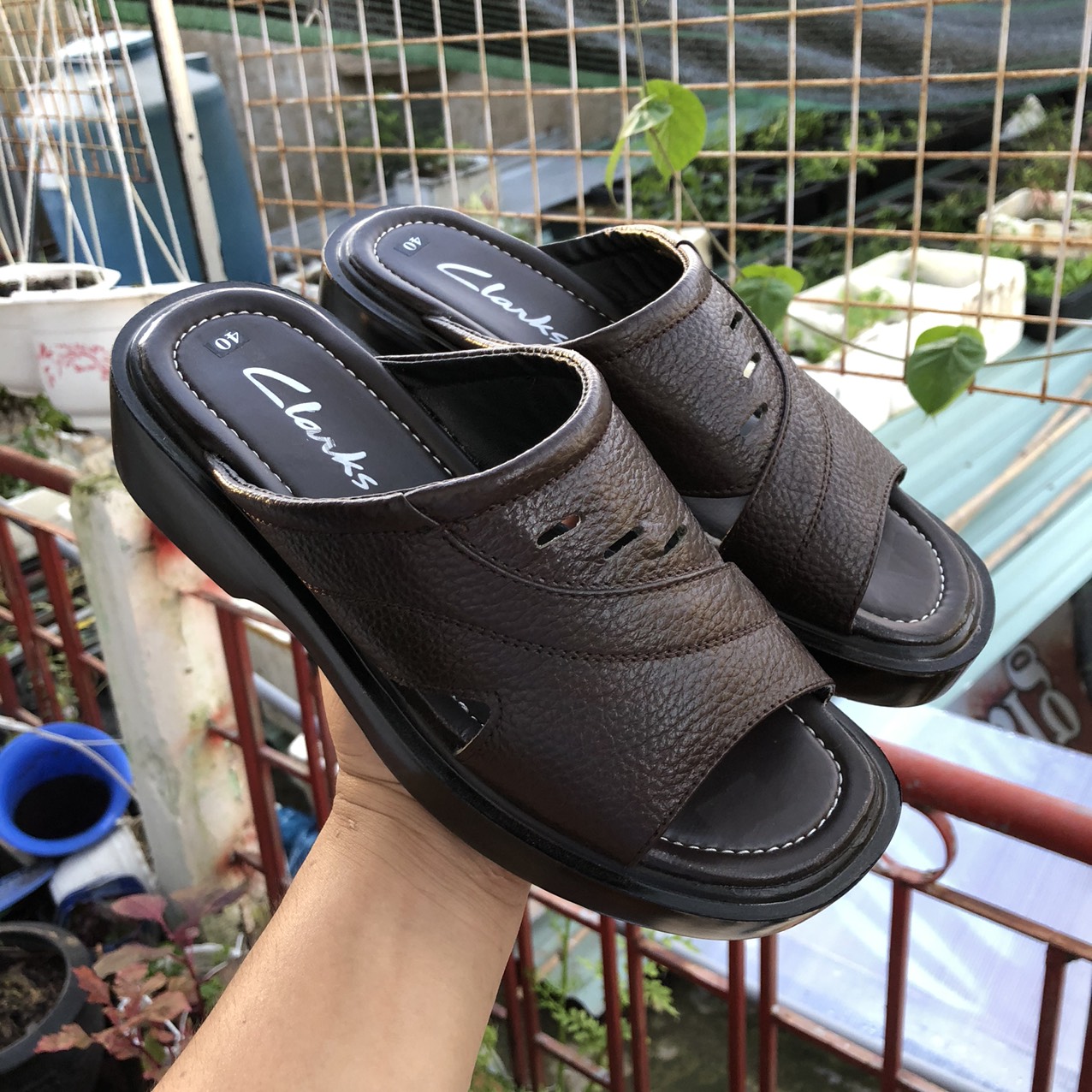 Dép da trung niên, người lớn tuổi 100% da thật