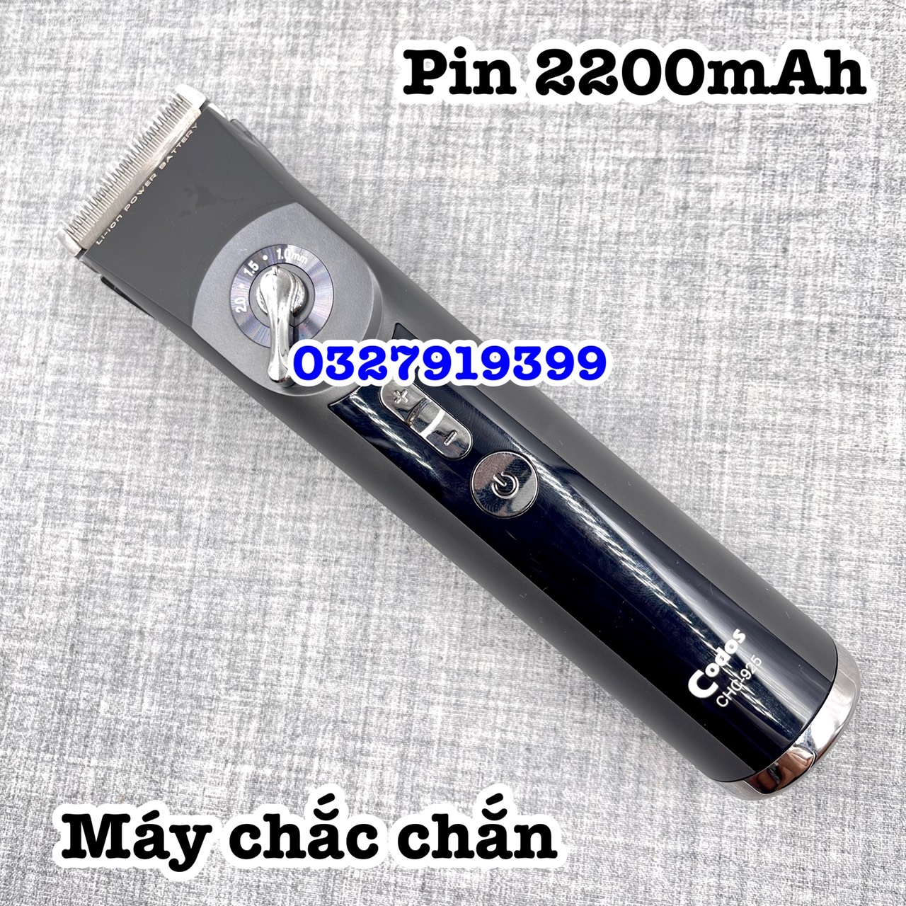 CODOS Tông đơ cắt tóc CODOS 925 cao cấp hàng chính hãng, pin Li-ion 2200mAh, 3 mức tốc độ, màn hình LCD, lưỡi titan sắc bén, thời gian sử dụng 240 phút
