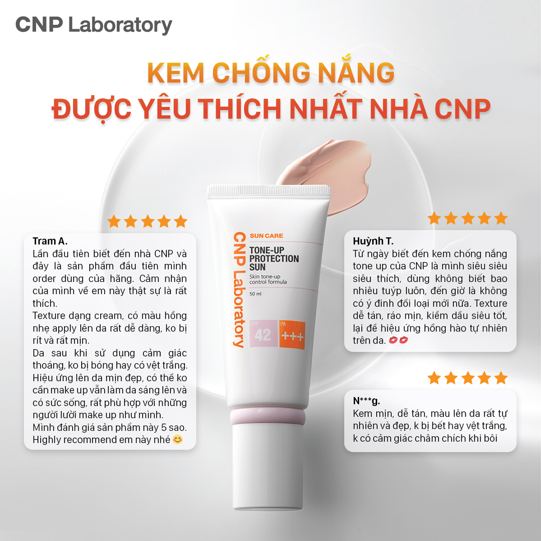 Kem chống nắng CNP Laboratory Tone-up 50ml