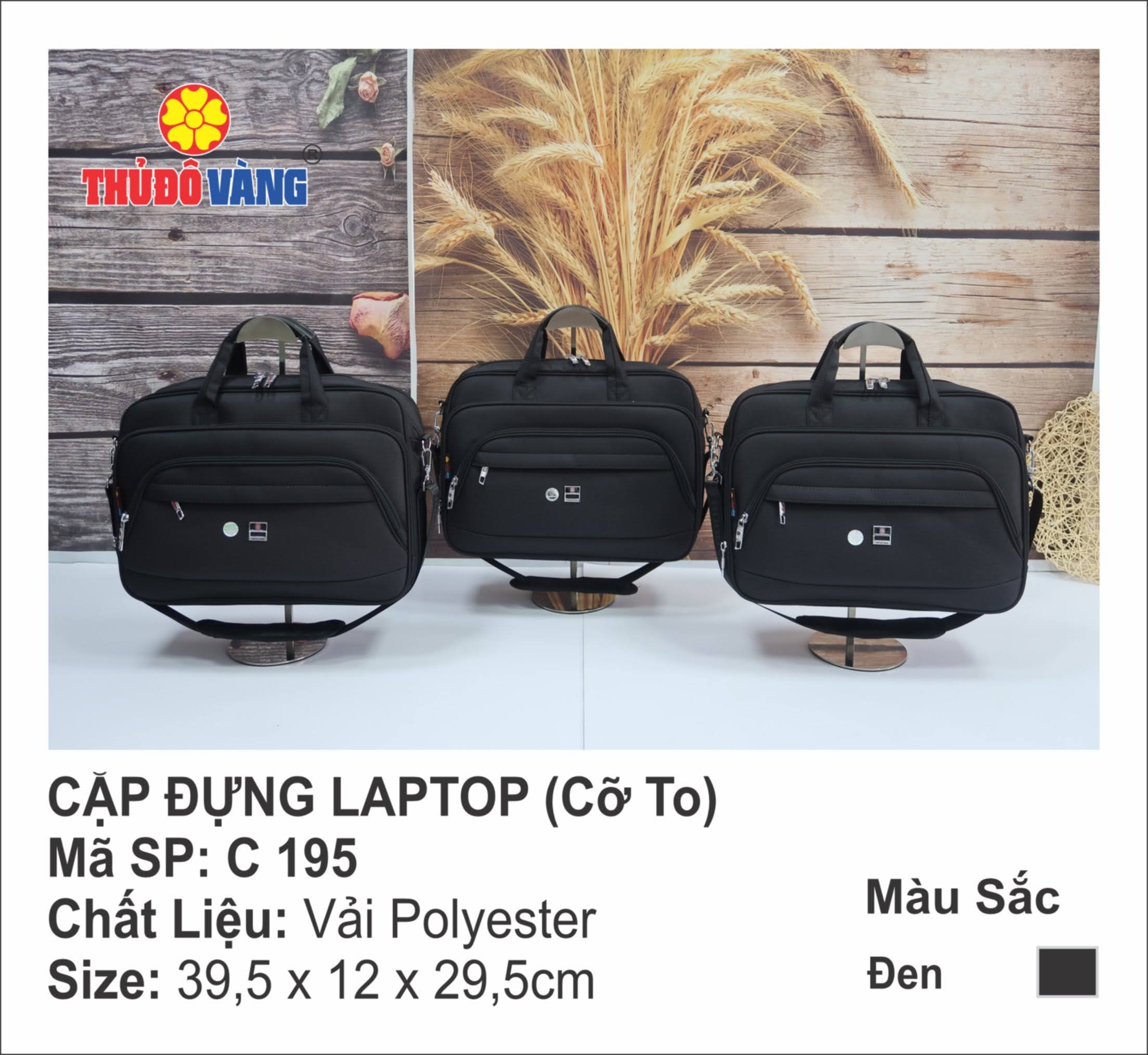 Cặp công sở ( cỡ to ) Thủ Đô Vàng - Mã SP C195