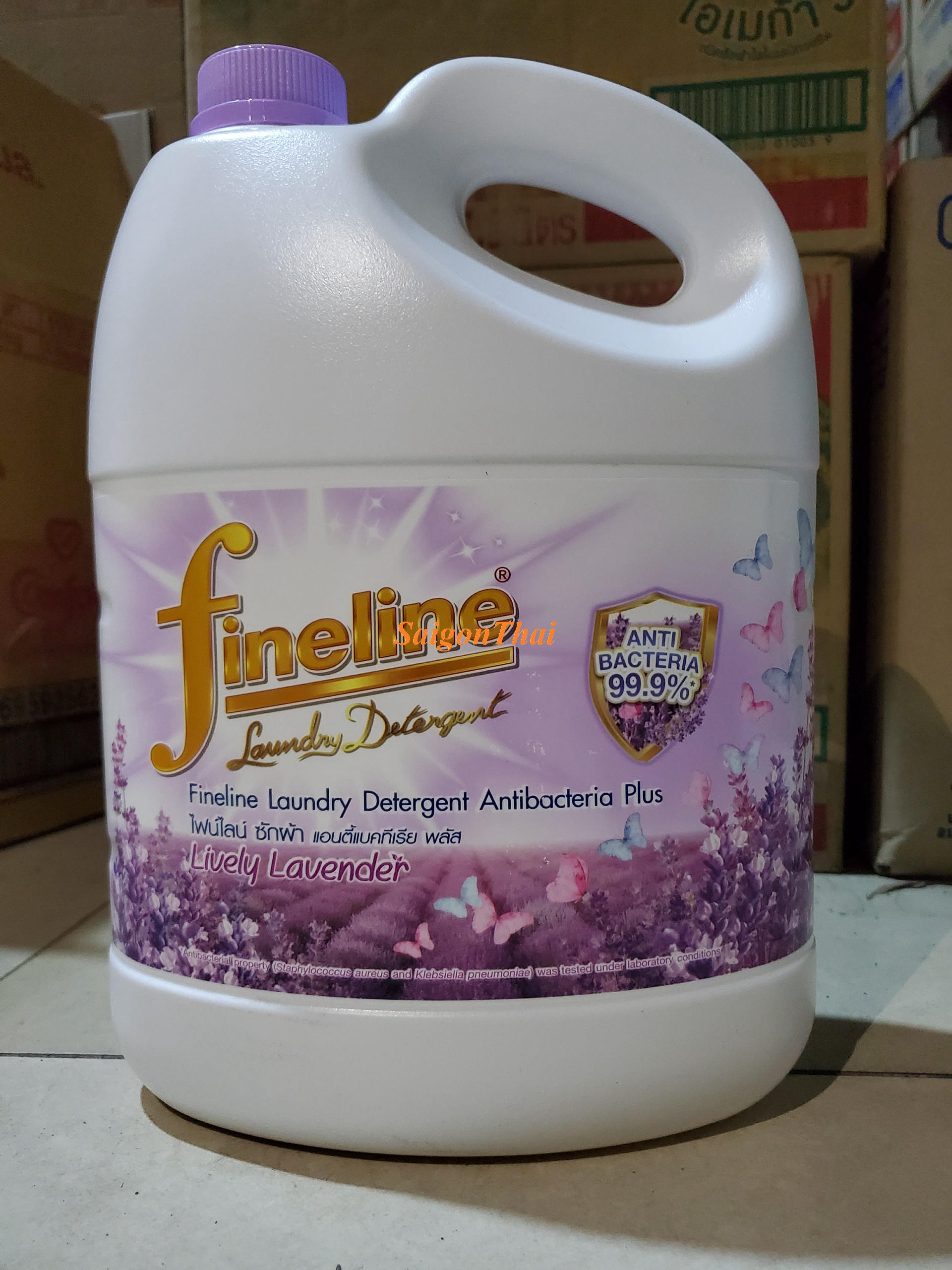 (SGT) Nước giặt xã FINELINE TÍM - Can 3000 ML Thái Lan
