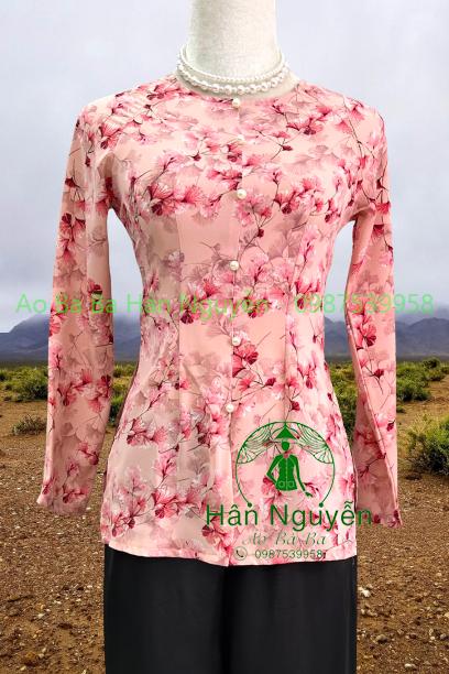 ÁO BÀ BA DÂY KÉO HOA GIÓ + QUẦN